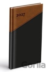 Diář 2027 T806 PU černý/hnědý