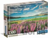 Puzzle Lupiny u jezera Tekapo 1500 dílků