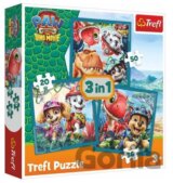 Puzzle Tlapková patrola Dinosauří film 3v1