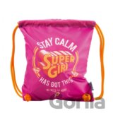 Sáček na obuv Supergirl – Stay calm