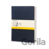 Moleskine - sada 3 zošitov (modrá väzba)