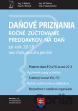 Daňové priznania a ročné zúčtovanie preddavkov na daň za rok 2018 + vyplnené vzory a tlačivá
