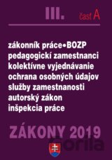 Zákony 2019 III/A  - Personálne  zákony – Úplné znenie po novelách k 1.1.2019