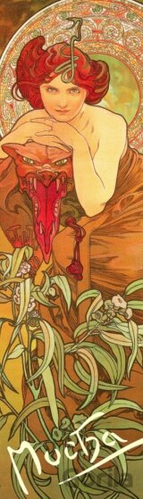 Záložka Alfons Mucha – Smaragd