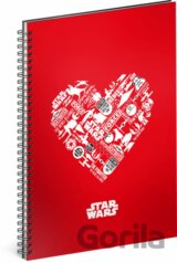 Spirálový blok Star Wars – Red (srdce)