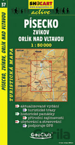 Písecko, Zvíkov, Orlík nad Vltavou 1:50 000