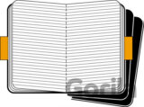 Moleskine - sada 3 stredných linajkových zošitov (čierna väzba)