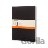 Moleskine - zošity čierne (sada 3 ks)