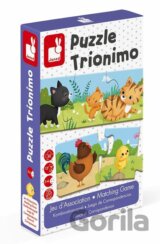Puzzle Nájdi rodiny zvierat a mláďatká Trionimo