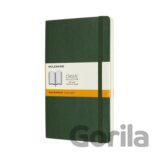 Moleskine - zelený zápisník Soft