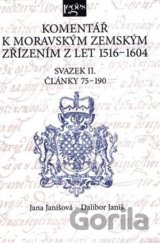 Komentář k moravským zemským zřízením z let 1516-1604