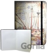 Zápisník s gumičkou 178x126 mm plachetnice F