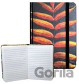 Zápisník s gumičkou 95x140 mm černý s listy A