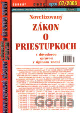 Novelizovaný Zákon o priestupkoch