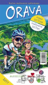 Ručne maľovaná cyklomapa Orava