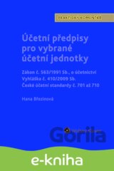 Účetní předpisy pro vybrané účetní jednotky
