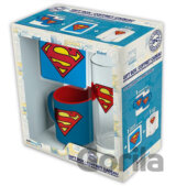 Darčekový set DC Comics: Superman hrnček-sklanený pohár-tácka