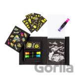 Set s omaľovánkou neon Cestné hviezdy