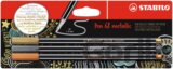STABILO Pen 68 metallic 3 ks, zlatá,strieborná a medená v Blistri