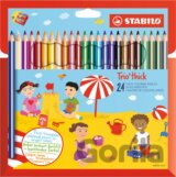 STABILO Trio, hrubá 24 ks Púzdro so strúhadlom