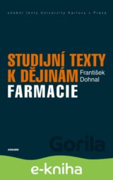 Studijní texty k dějinám farmacie