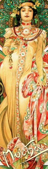 Záložka Alfons Mucha – Moët & Chandon