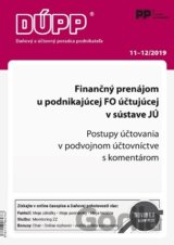 DUPP 11-12/2019 Finančný prenájom u podnikajúcej FO účtujúcej v sústave JÚ