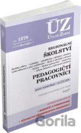 ÚZ č. 1278 - Regionální školství, pedagogičtí pracovníci