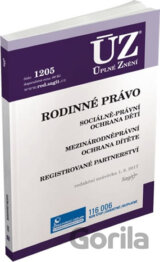 ÚZ č. 1205 - Rodinné právo, ochrana dítěte a rodiny, registrované partnerství