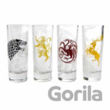 Pohár štamperlík Game of Thrones: Sigils set 4 kusy