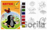 Krtek: Omalovánky s vodovými barvami a štětcem