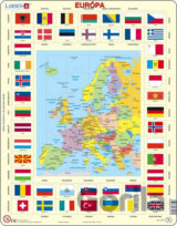 Európa (politická + vlajky) KL1