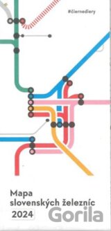 Mapa slovenských železníc 2024