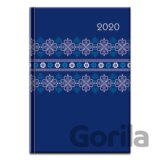 Diár Print Folk 2020 modrý