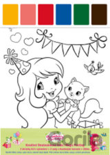 Strawberry: Kreativní omalovánková sada Magic Painting