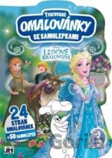 Tvarované omalovánky se samolepkami: Ledové království