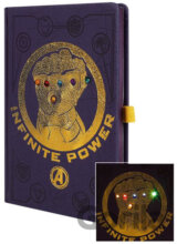 LED svítící poznámkový blok A5 Marvel: Avengers Infinity War