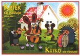 Krtek se raduje / Krtko sa raduje (vymaľovánka)