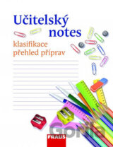 Učitelský notes s motivem Psací potřeby