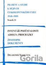 Inventář pozůstalosti Adolfa Procházky. Životopis. Dokumenty