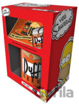 Darčekový set The Simpsons: Duff Beer hrnček-prívesok-tácka