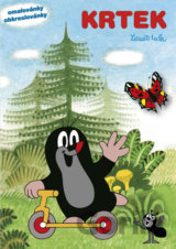 Krtek a motýl - Omalovánky / Obkreslovánky A5