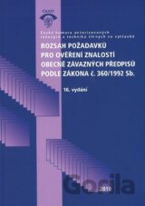 Rozsah požadavků pro ověření znalostí obecně závazných předpisů podle zákona č. 360/1992 Sb.