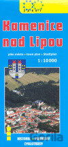 Kamenice nad Lipou, plán města 1:10 000