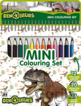 Dinosauři - Mini set s pastelkami