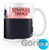 Biely meniaci sa keramický hrnček Stranger Things: Upside Down