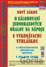 Nový zákon o zálohovaní jednorazových obalov na nápoje 2020