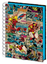 3D meniaci sa A5 blok-zápisník Marvel: Comic Panels