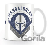 Bílý keramický hrnek Star Wars|Hvězdné války TV seriál The Mandalorian: Bounty Hunter (objem 315 ml)