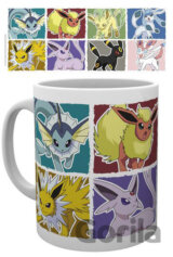 Biely keramický hrnček Pokémon: Eevee Evolution